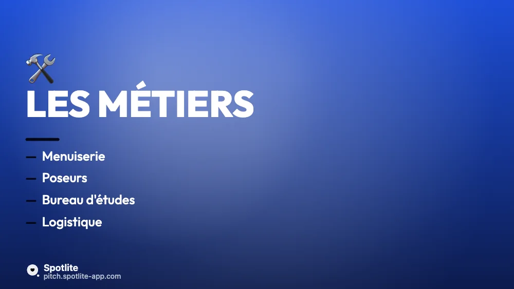 Pourquoi nous rejoindre — slide 4 : Les métiers