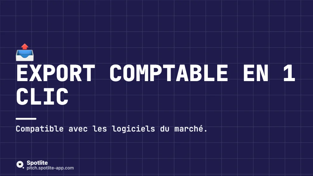 Microsoft Store — slide 3 : Export comptable en 1 clic