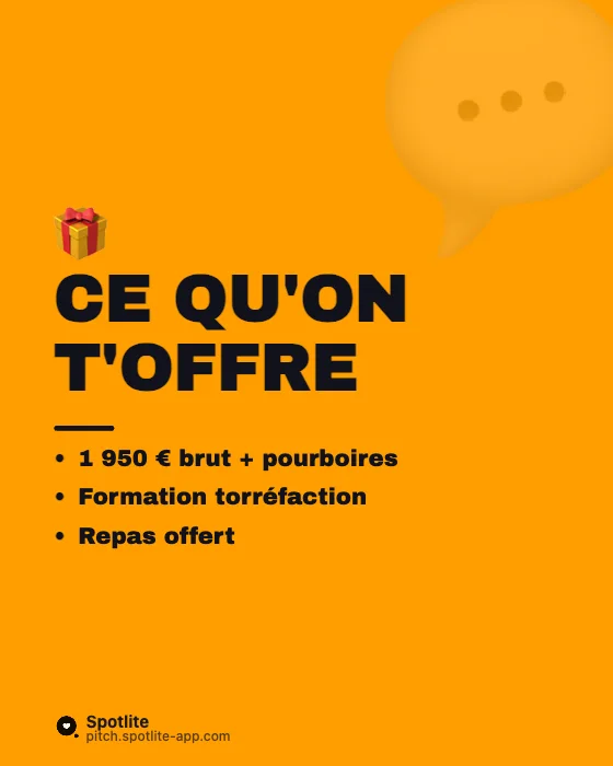 Offre d'emploi Instagram — slide 3 : Ce qu'on t'offre