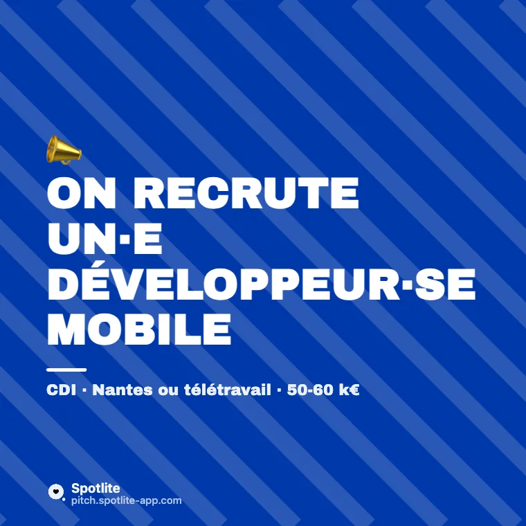 On recrute (LinkedIn) — slide 1