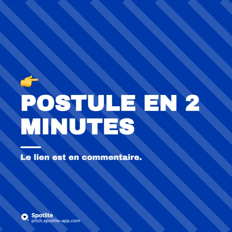 On recrute (LinkedIn) — slide 5 : Postule en 2 minutes