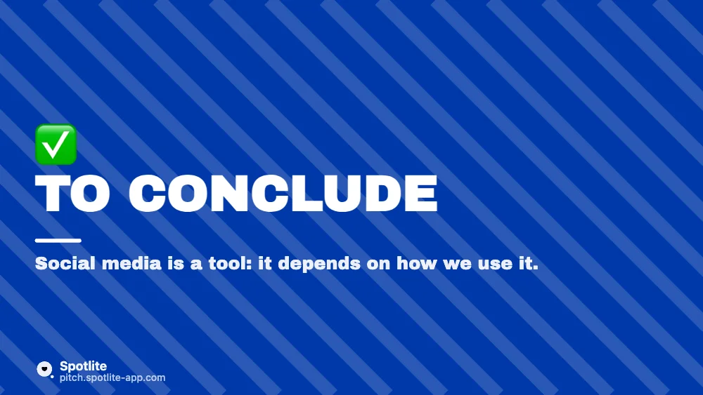 Oral d'anglais — slide 5 : To conclude