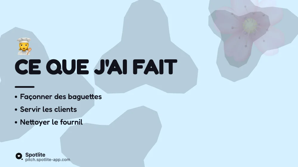 Oral du brevet — slide 3 : Ce que j'ai fait