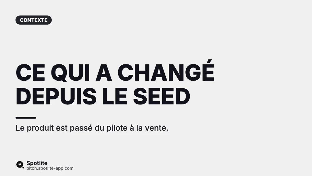 Tour de bridge — slide 2 : Ce qui a changé depuis le seed
