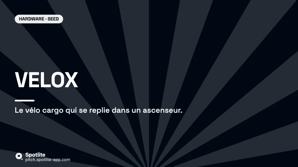 Hardware & industrie — slide 1 : Velox