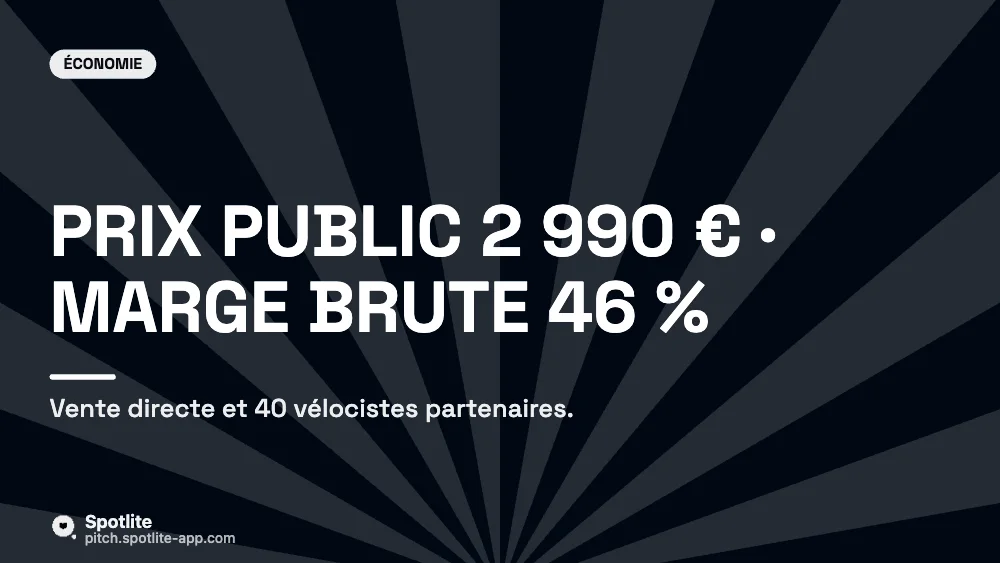 Hardware & industrie — slide 6 : Prix public 2 990 € · marge brute 46 %