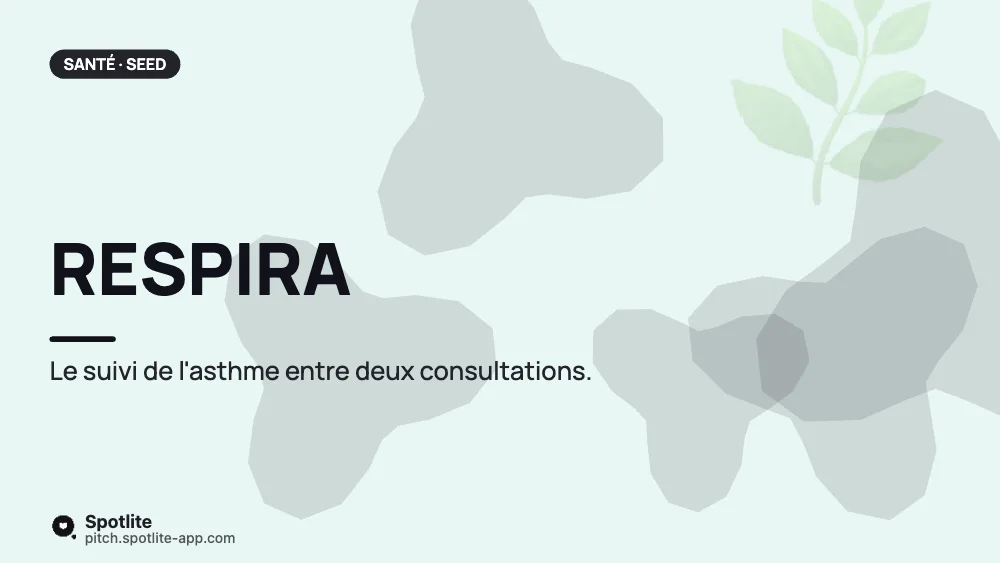 Santé numérique — slide 1 : Respira