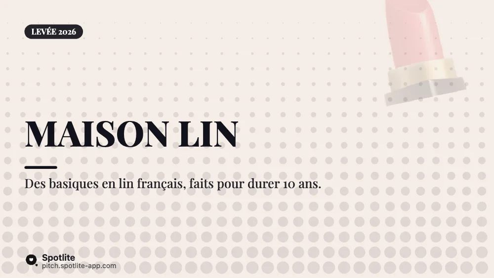 Marque de mode durable — slide 1 : Maison Lin