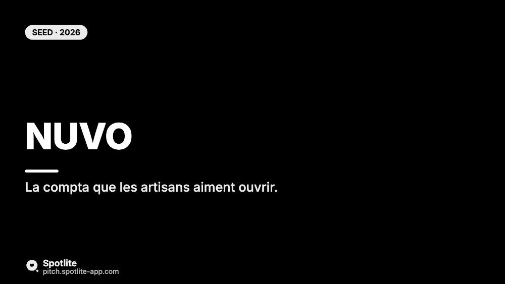 Levée seed — SaaS — slide 1