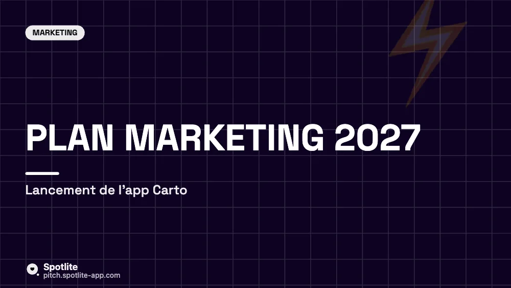 Plan marketing — slide 1