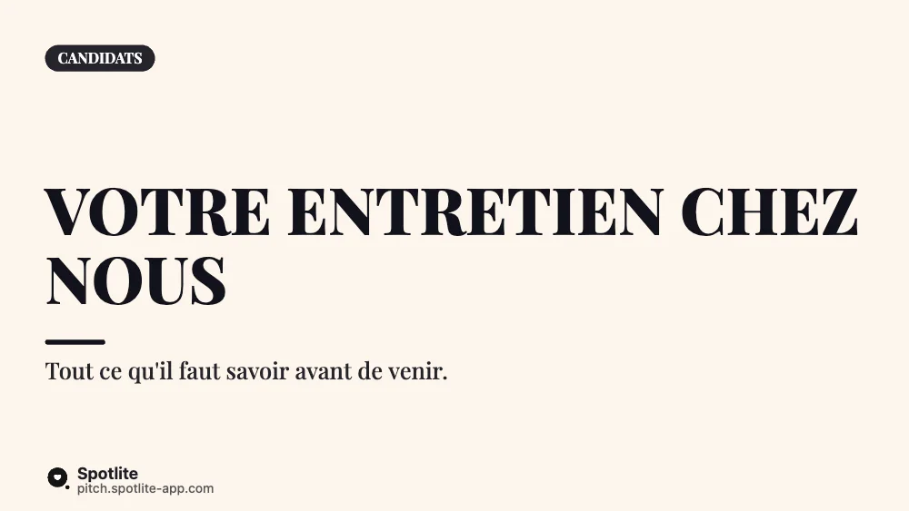 Préparer son entretien chez nous — slide 1 : Votre entretien chez nous