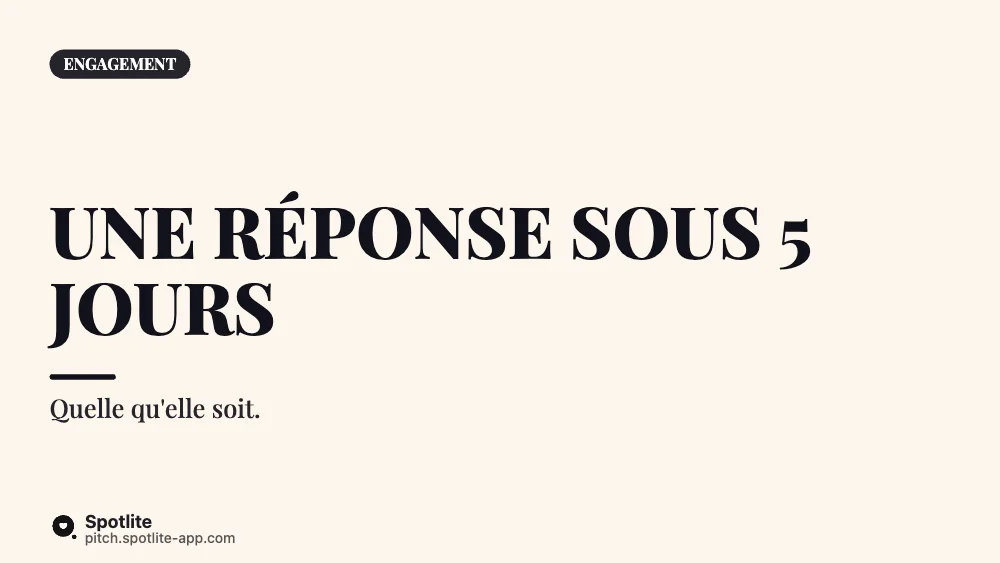 Préparer son entretien chez nous — slide 5 : Une réponse sous 5 jours