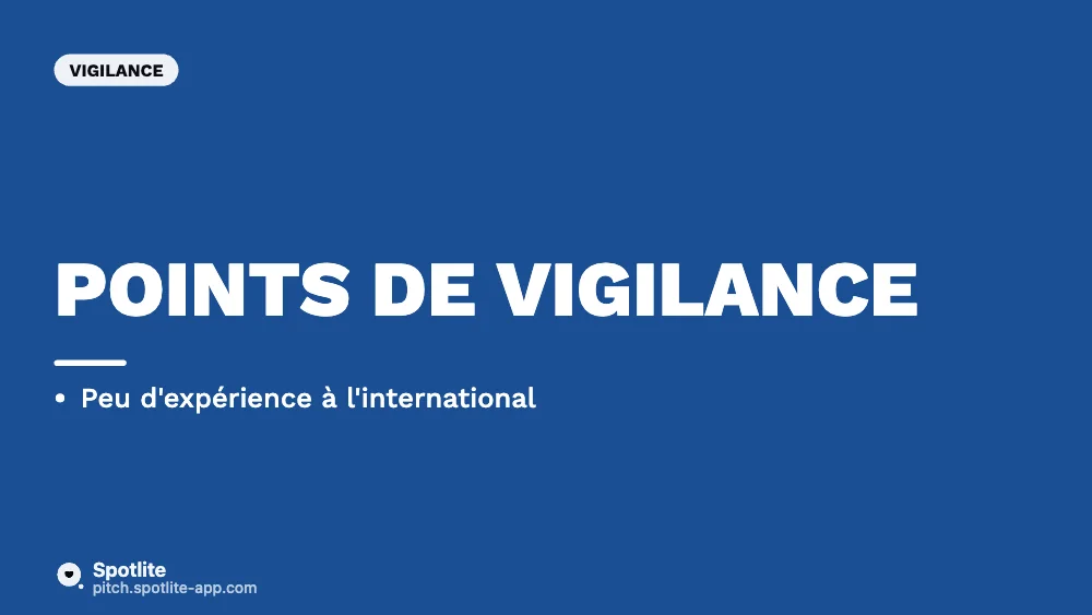 Présentation d'un candidat — slide 4 : Points de vigilance