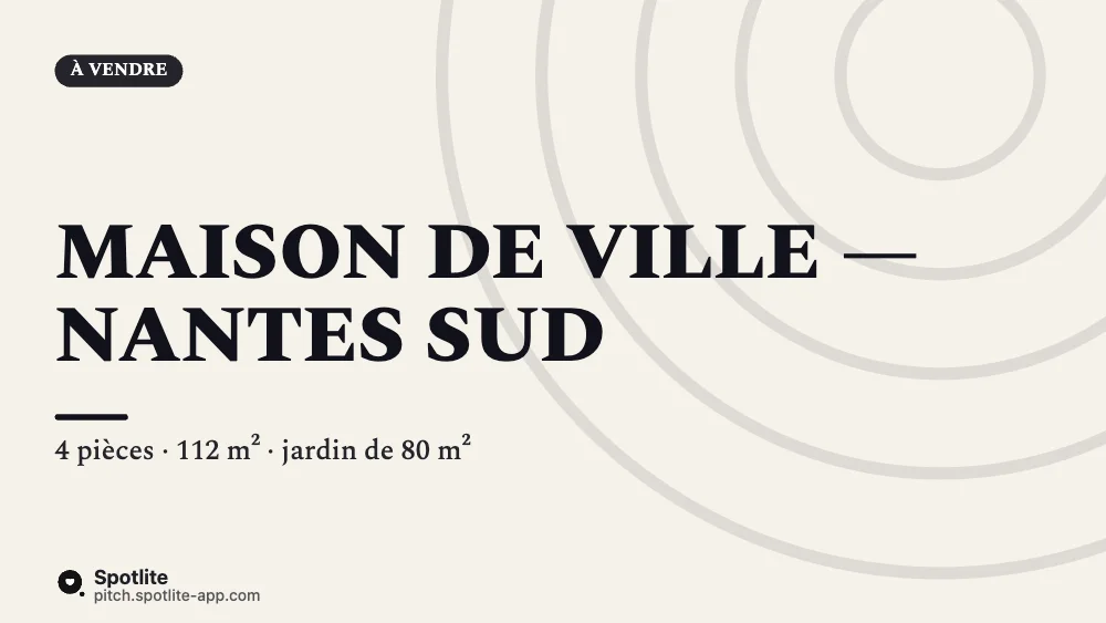 Présentation d'un bien — slide 1