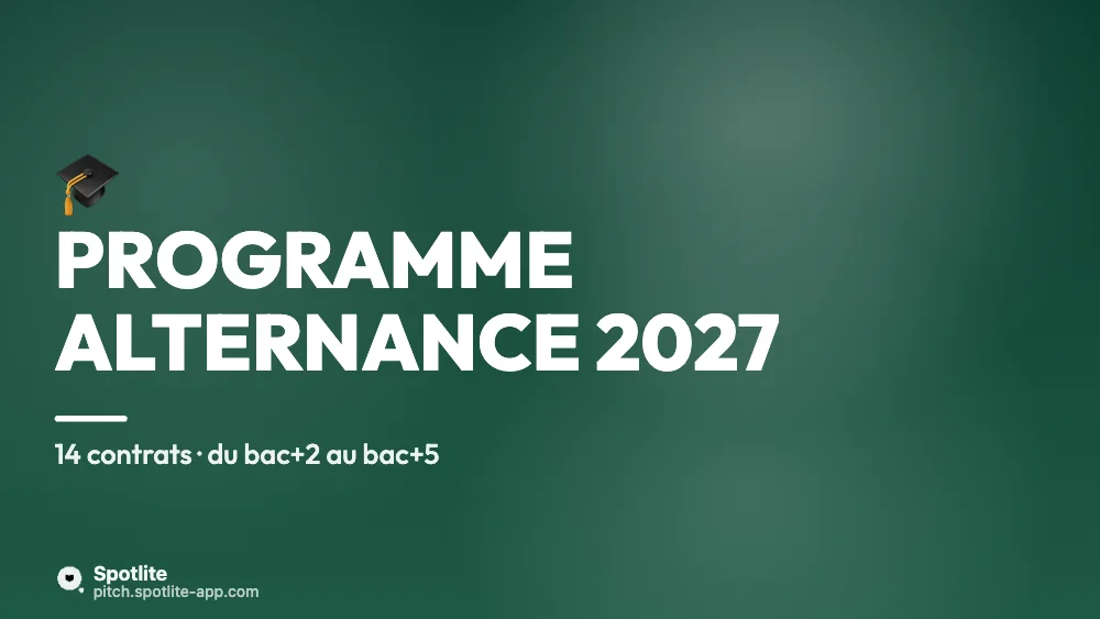 Programme alternance — slide 1