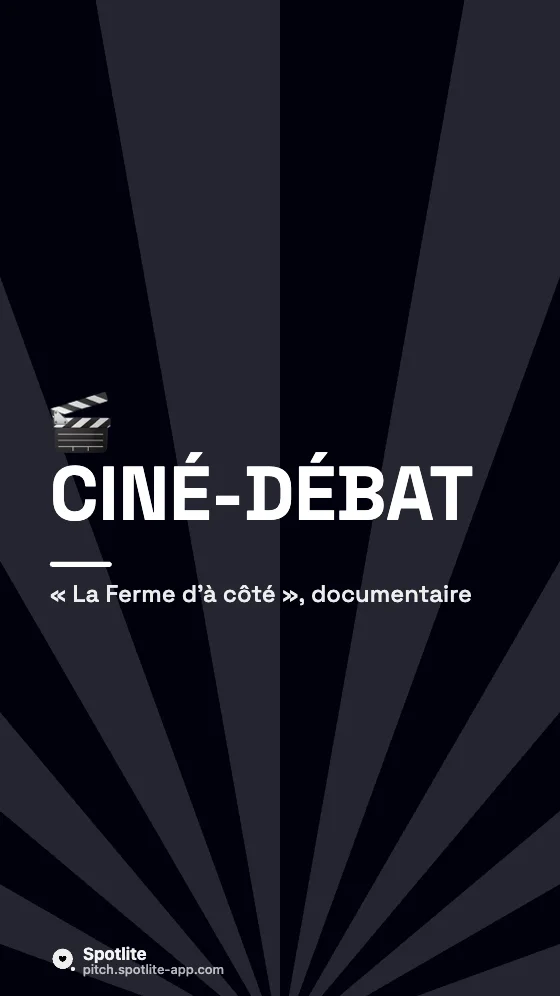 Projection de film — slide 1 : Ciné-débat