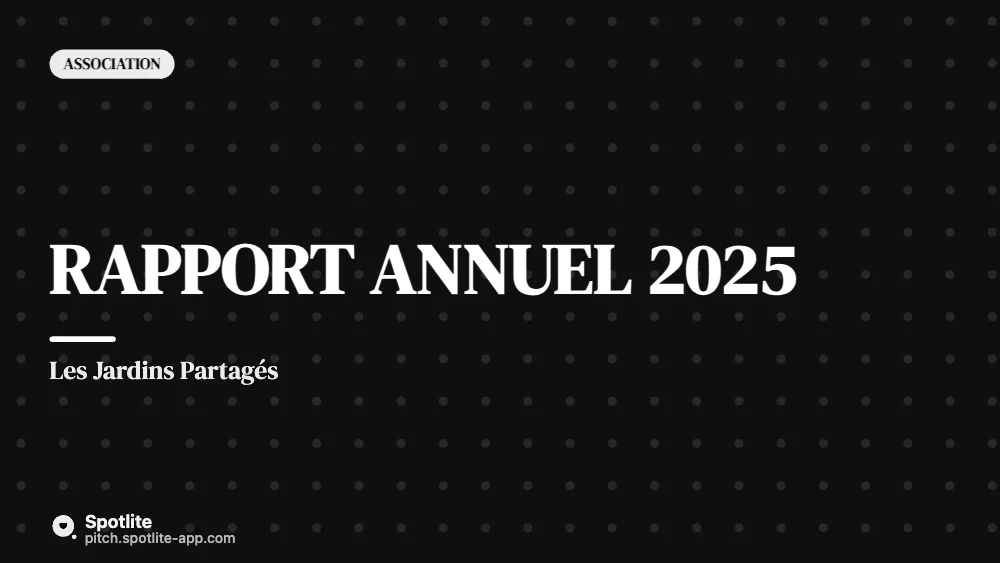 Rapport annuel — slide 1