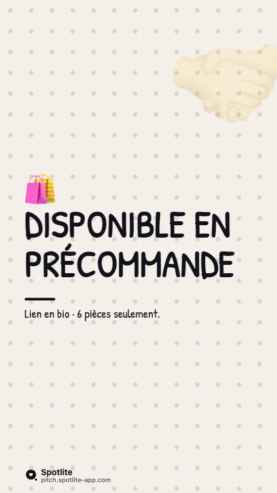 Coulisses d'atelier — slide 6 : Disponible en précommande