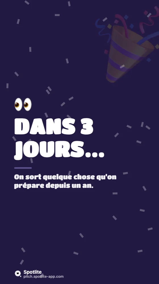 Lancement de produit — slide 1