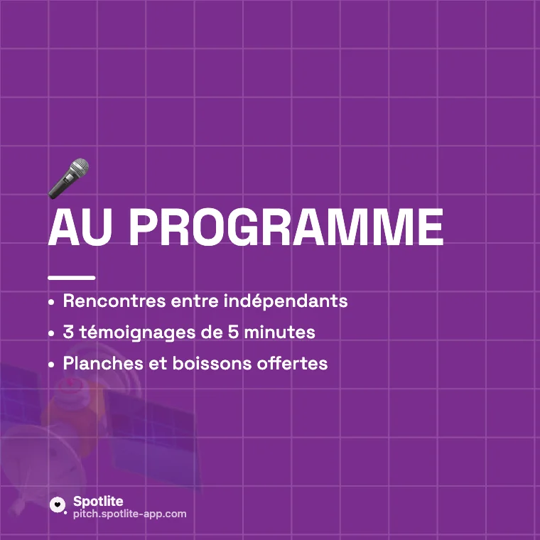 Afterwork — slide 2 : Au programme