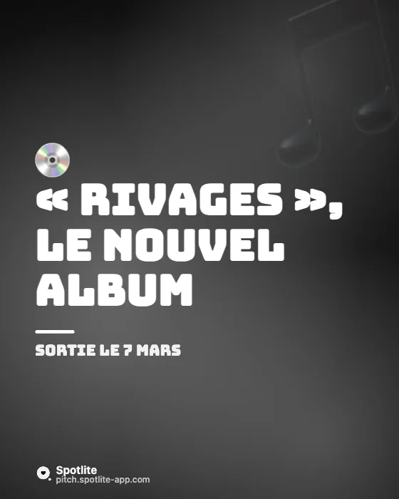 Sortie d'album — slide 1 : « Rivages », le nouvel album