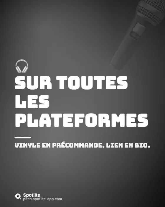 Sortie d'album — slide 3 : Sur toutes les plateformes