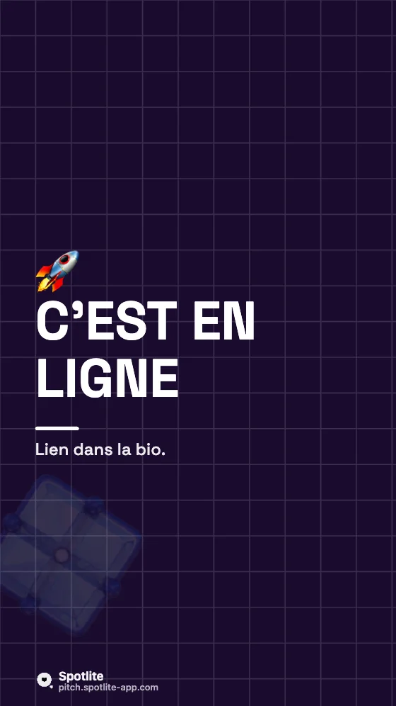 Story compte à rebours — slide 4 : C'est en ligne