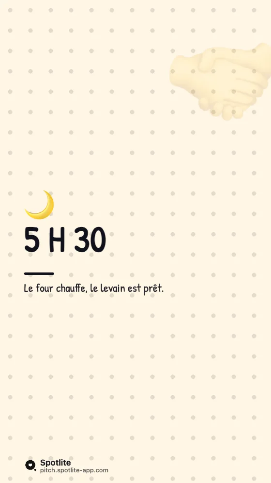 Story coulisses — slide 1 : 5 h 30