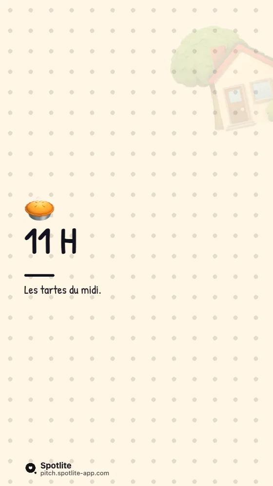 Story coulisses — slide 3 : 11 h