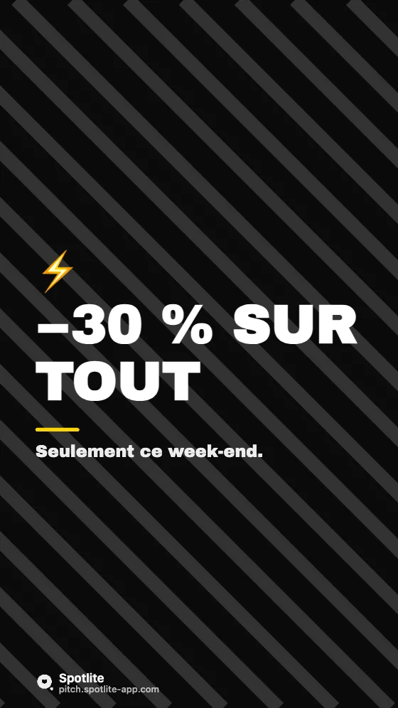Promo flash (story) — slide 1