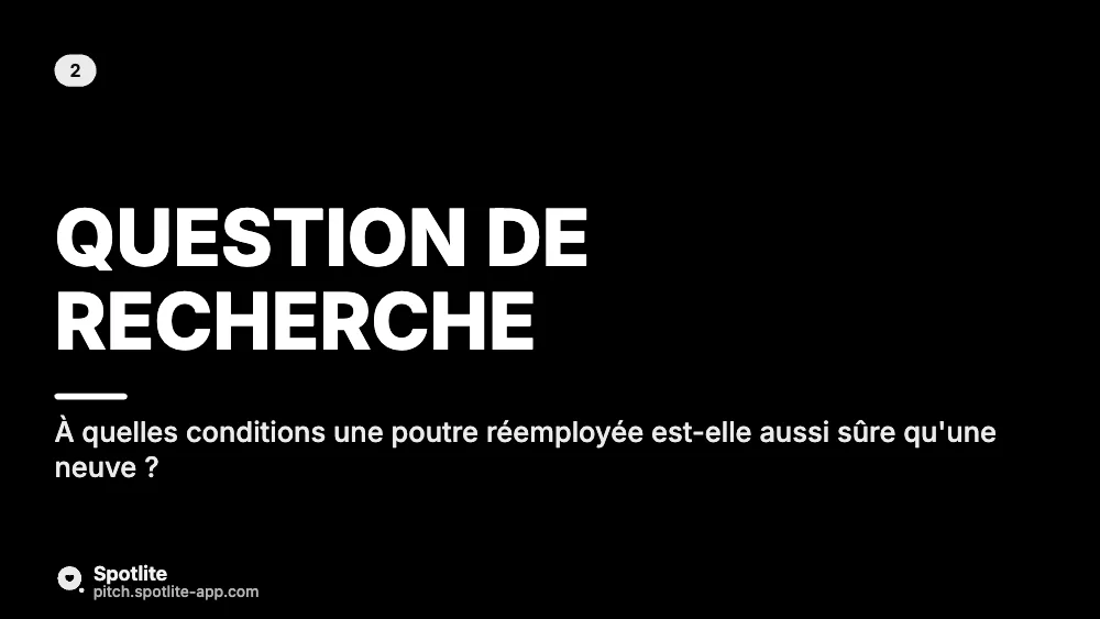 Soutenance de thèse — slide 3 : Question de recherche