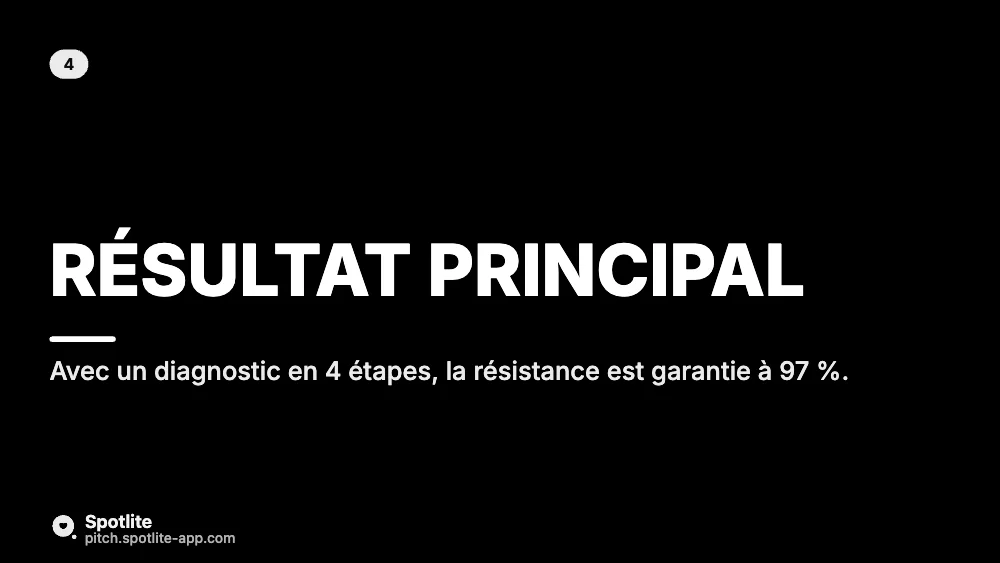 Soutenance de thèse — slide 5 : Résultat principal