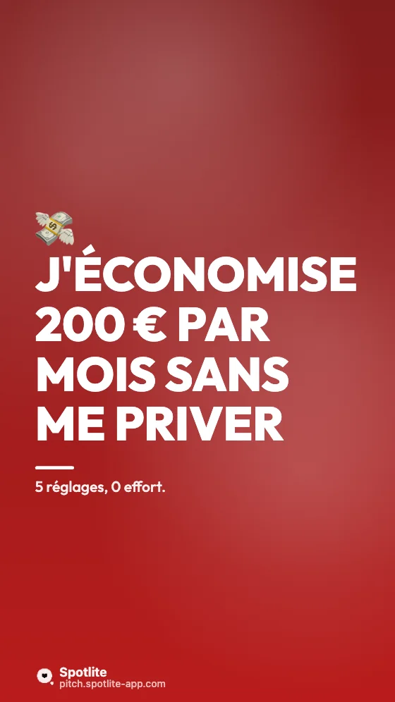 Astuces budget — slide 1 : J'économise 200 € par mois sans me priver