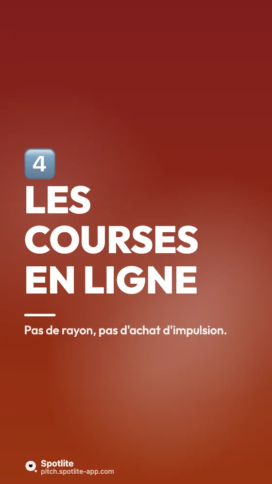 Astuces budget — slide 5 : Les courses en ligne