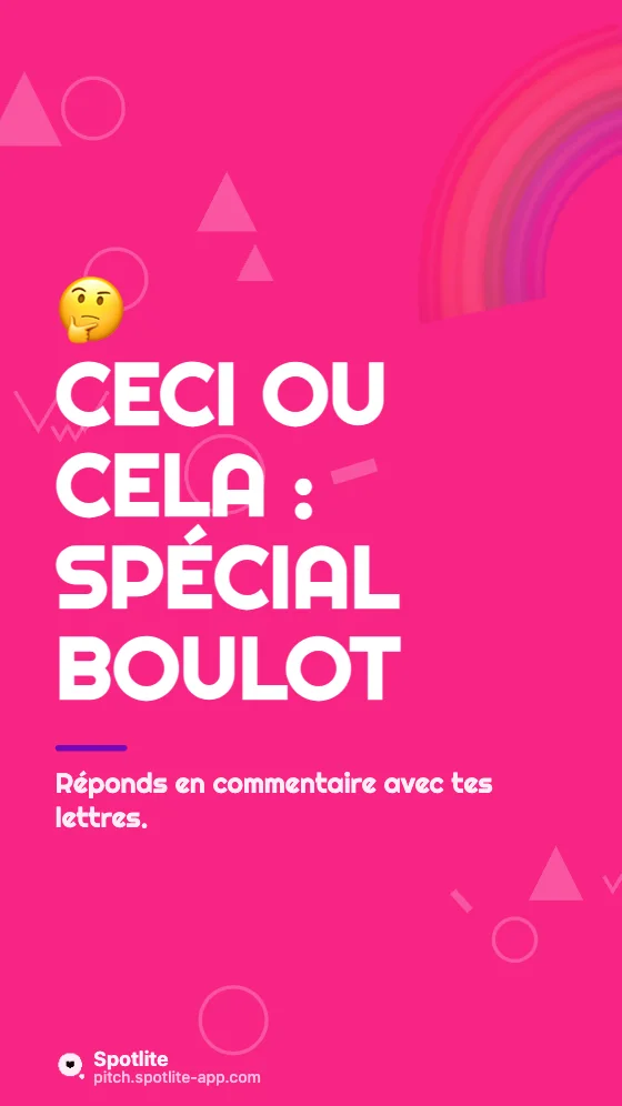Ceci ou cela ? — slide 1 : Ceci ou cela : spécial boulot