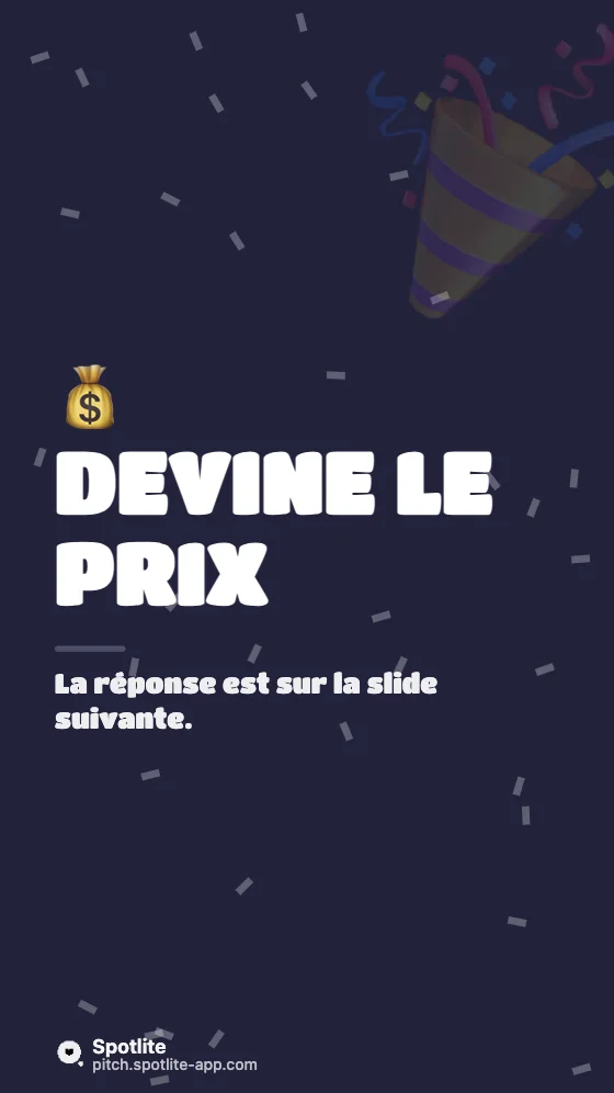 Devine le prix — slide 1 : Devine le prix
