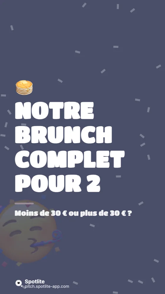 Devine le prix — slide 2 : Notre brunch complet pour 2