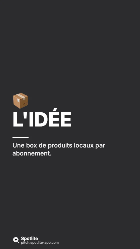 Mon plus gros échec — slide 2 : L'idée