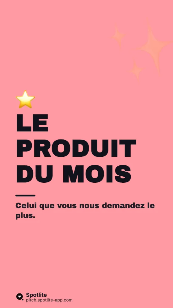 Produit du mois — slide 1 : Le produit du mois