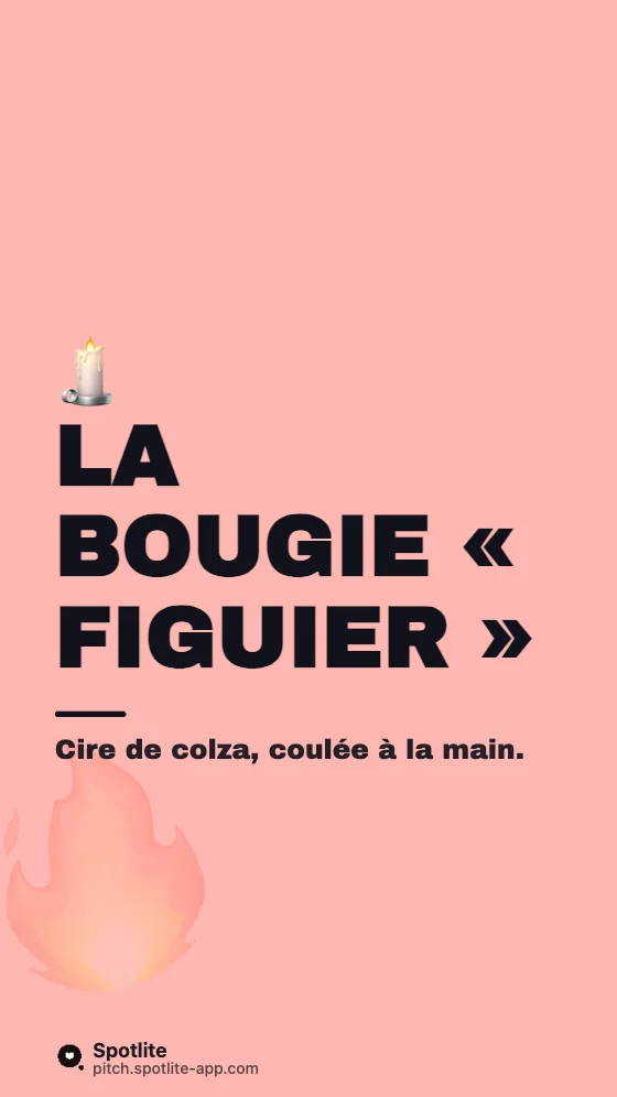 Produit du mois — slide 2 : La bougie « Figuier »