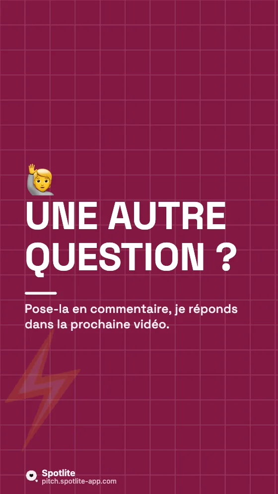 Questions / réponses — slide 6 : Une autre question ?