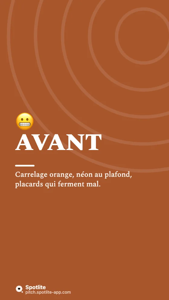 Rénovation avant / après — slide 2 : Avant