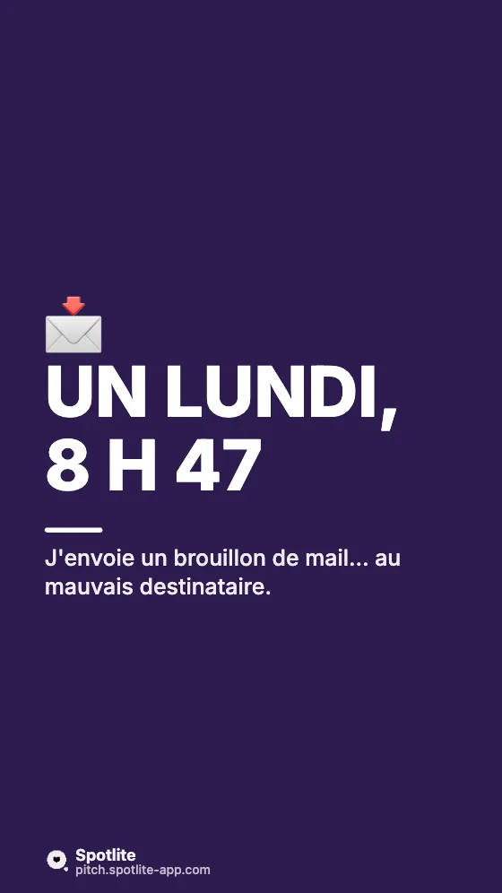 Storytime — slide 2 : Un lundi, 8 h 47