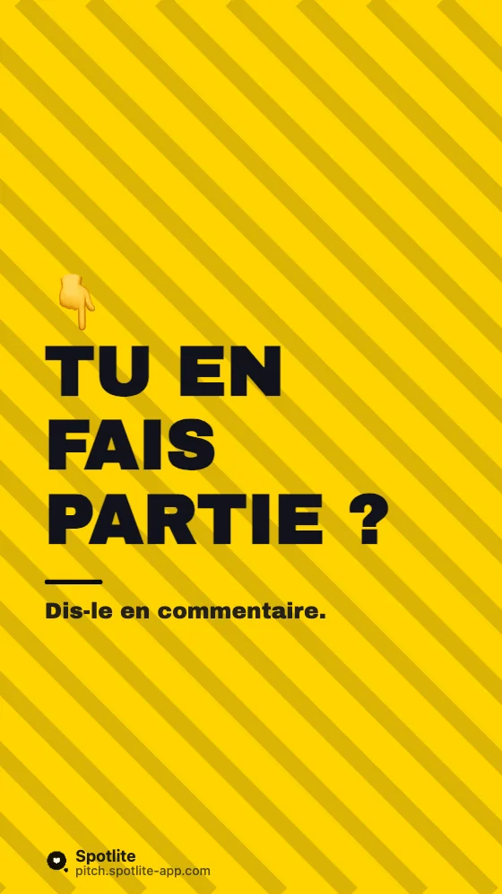 Top 5 — slide 7 : Tu en fais partie ?