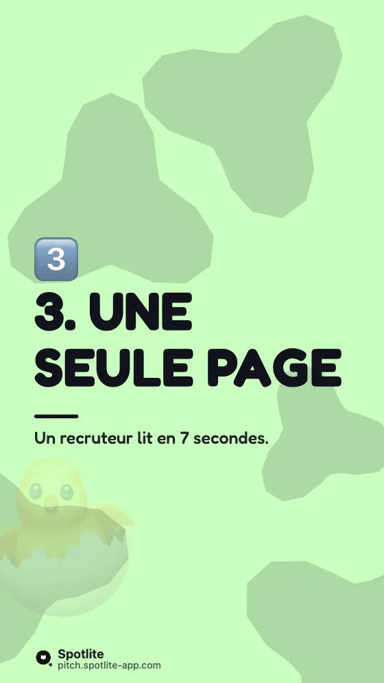 Tuto en 5 étapes — slide 4 : 3. Une seule page