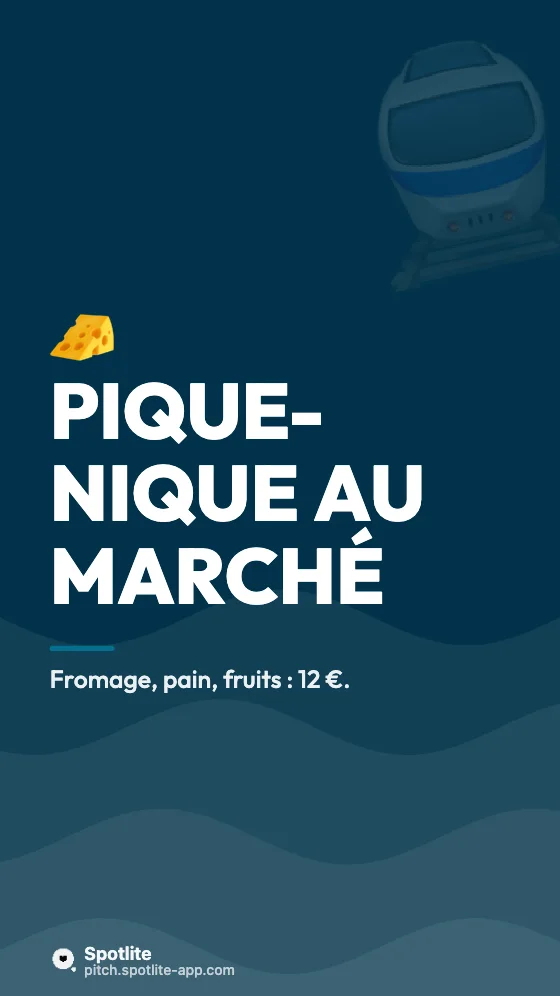 Week-end petit budget — slide 5 : Pique-nique au marché