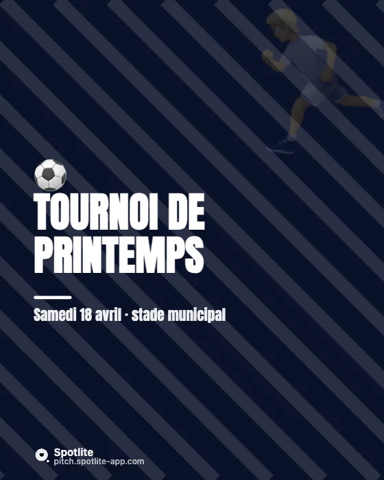 Tournoi de foot — slide 1 : Tournoi de printemps