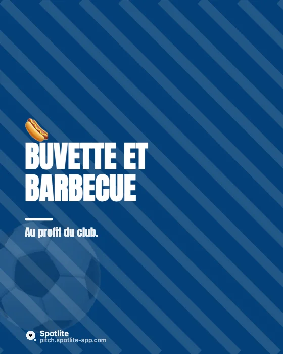 Tournoi de foot — slide 4 : Buvette et barbecue