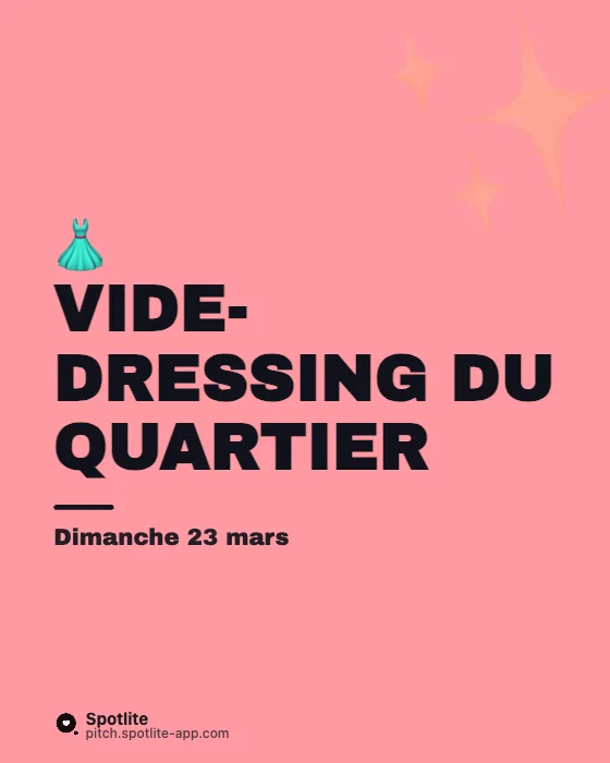 Vide-dressing — slide 1 : Vide-dressing du quartier